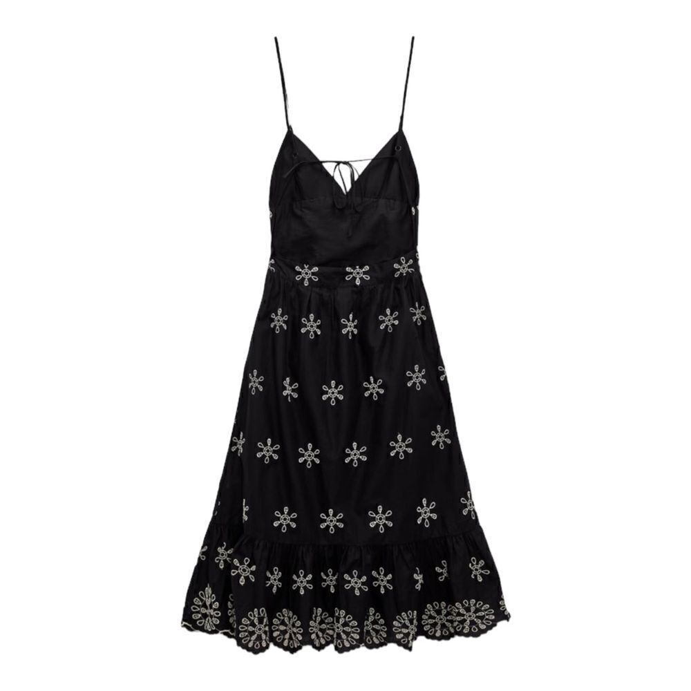 ZARA | Black | EMBROIDERED DRESS - Picture 3 of 10